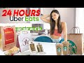 Only Eating Food From UberEATS For 24 HOURS😳 they sent the wrong food..