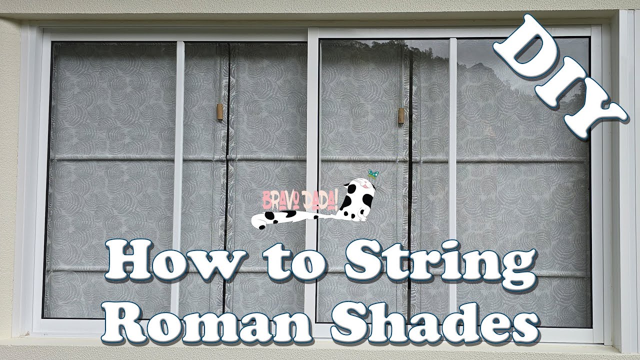 How To String a Roman Shade - DIY: Cord a Roman Blind - Bravo Dada! 