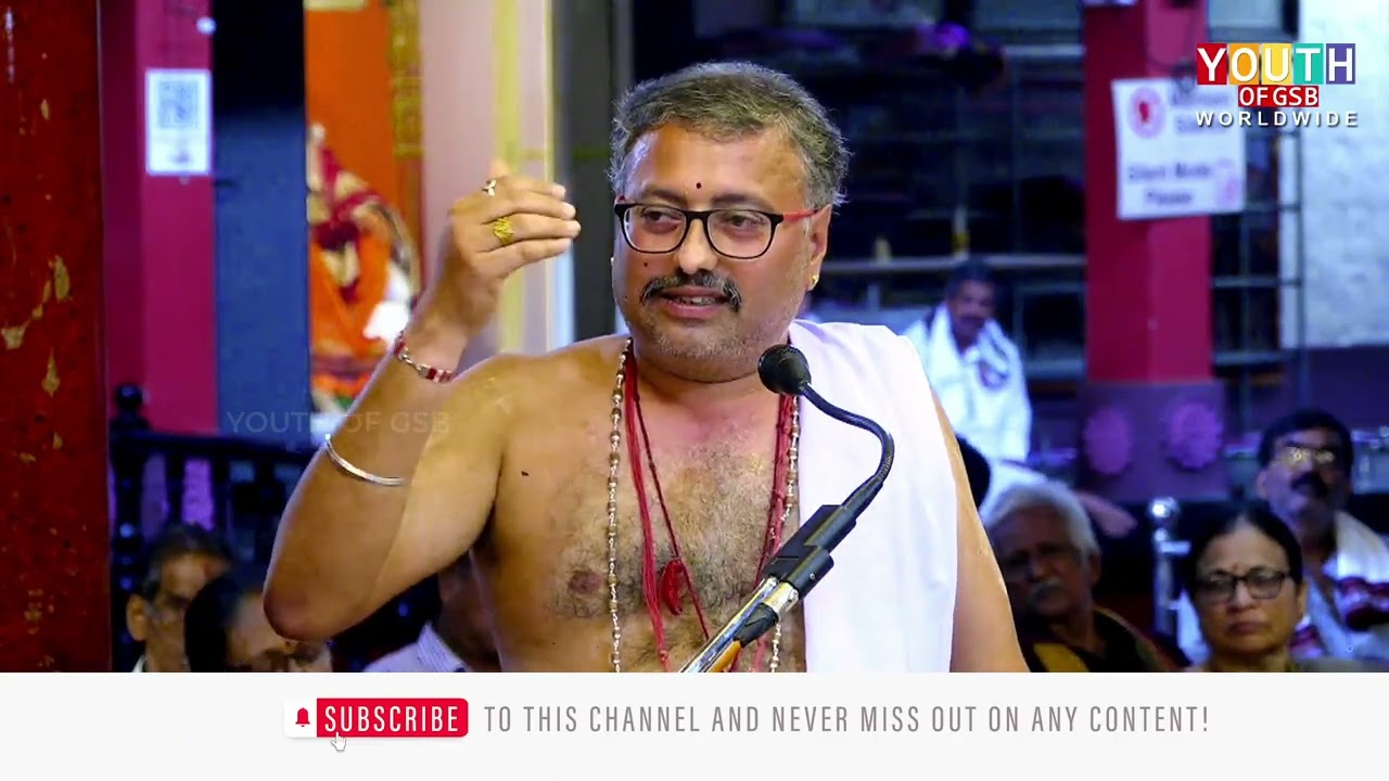 Vedamurti Vidyadhar Bhat in Kumta on Sudhindra Swamiji’s contributions & Kashi Math Guru Parampara