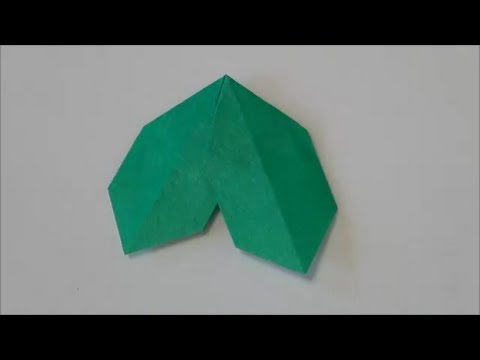 超簡単 ひいらぎの葉 折り紙overly Easy Leaf Of Holly Origami Youtube