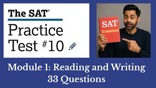 Solved SAT Practice Test #10 – Reading & Writing (33 Real Questions!)