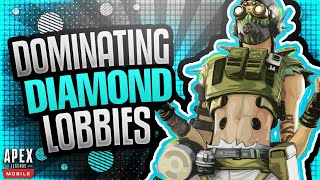 DOMINATING DIAMOND RANK WITH OCTANE | APEX LEGENDS MOBILE PRO GAMEPLAY | 5 FINGER + GYRO GAMEPLAY 🔥 screenshot 5