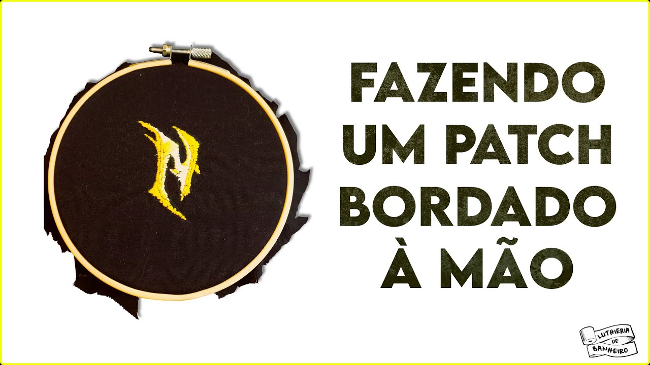 Fazendo um patch bordado à mão