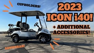 2023 Icon i40 + Accessories Walkaround | Dean Team Golf Carts