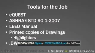 eQUEST for LEED Case Study Part 1 Preview