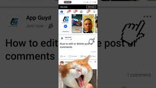 How to Edit or Delete  Posts and comment #smartphone #learnsocialmedia
