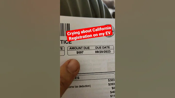 California car registration renewal just came! 💔 #fordmustangmache #registration #taxes #omg #mache