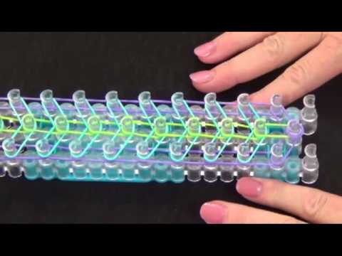 Zippy Chain Rainbow Loom Bracelet Tutorial - YouTube