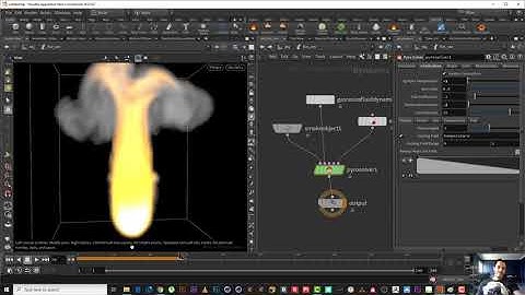 83 Pyro Basics in Houdini combustion model P6 اساسيات البايرو داخل هوديني نموذج الاحتراق