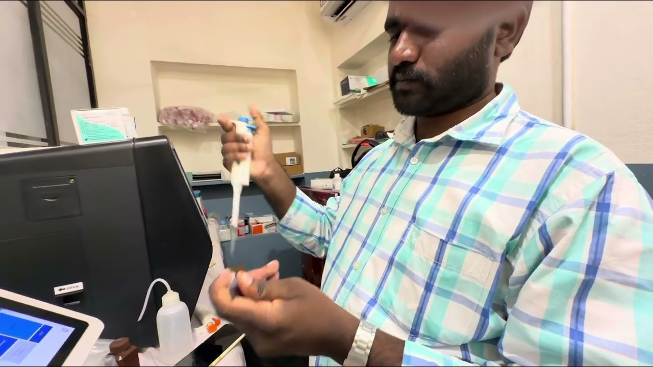 SERUM CALCIUM ARS TEST IN BIO CHEMISTRY ANALYSER IN TELUGU 