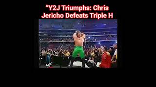 “Y2J Triumphs: Chris Jericho Defeats Triple H in a Legendary Showdown”
