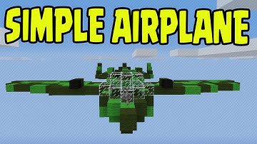Minecraft PS3, PS4, Xbox, Wii U - SIMPLE SLIME BLOCK FLYING AIRPLANE - Minecraft PE 0.15