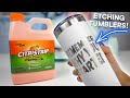 How to etch tumblers with citristrip and your cricut machine   easy tutorial