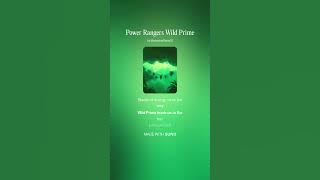 Power Rangers Wild Prime (Fan AI song)