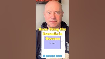 Area logic: Find the width of a rectangle from the area and a side.  #math #area #geometry