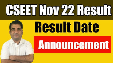 CSEET Nov 2022 Exam Result Date | CSEET Result Date | #cseet #icsi #csexecutive