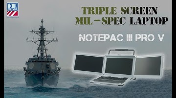 NotePAC III Pro V - A Rugged Portable Multi-Display Workstation