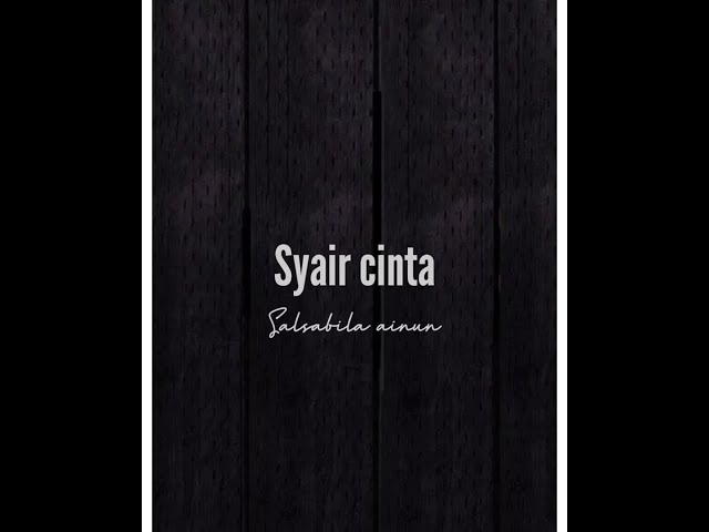 SYAIR CINTA - Salsabilla ainun (Lirik) class=