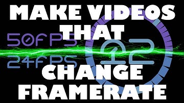 Make Videos that Change Framerate