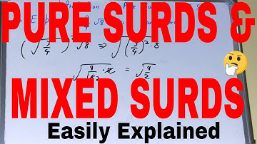 Pure and mixed surds|What are pure and mixed surds|Pure surd in maths|Mixed surds questions