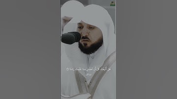 فوجدا عبدا من عبادنا آتيناه رحمة من عندنا وعلمناه من لدنا علما |سورة الكهف الشيخ ماهر المعيقلي❤️