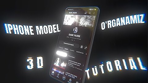 🔥3D model Iphone || Tutorial || Node video✅|| Dp .