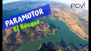 Paramotor POV flying El Bosque, Spain