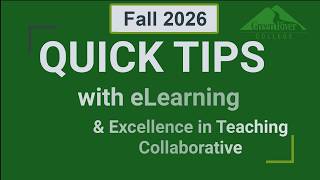 Quick Tips - Module Prerequisites