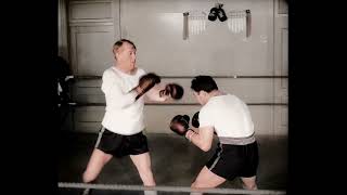 Marcel Cerdan &amp; Maurice Chevalier – HD Colorized | French Boxing History