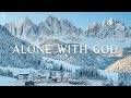 Alone with god  piano instrumental music with scriptures  winter scene  divine melodies