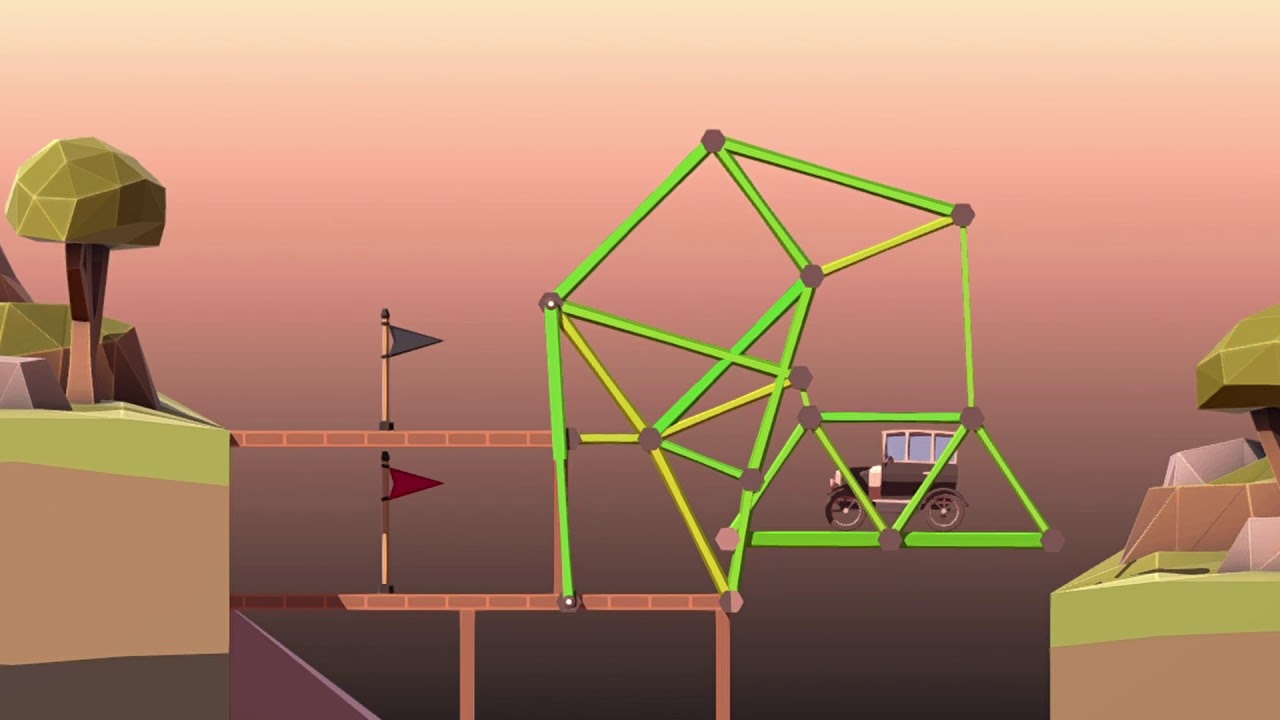 Poly Bridge 2 Level 3 13 Diagonal Elevator 100 Youtube