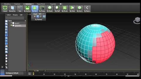 3DS max graphite modeling tools, Selection By Normal