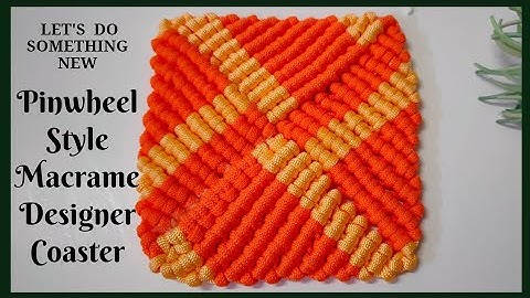 DIY Designer Macrame Coaster | The Easiest Macrame Coaster for Beginners | Boho Table Decor Tutorial