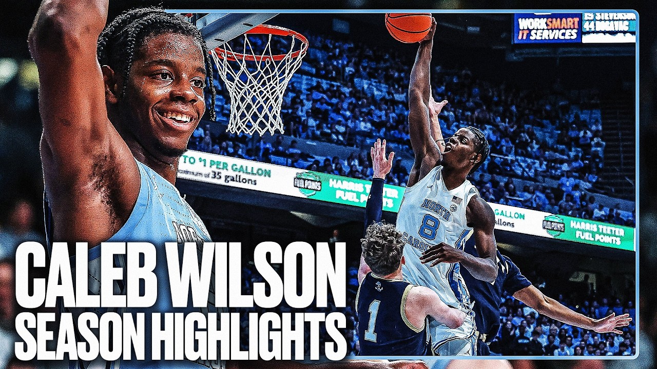 Caleb Wilson North Carolina Freshman Season Highlights! 🔥 | 19.8 PPG 9.4 RPG & 57.8 FG%