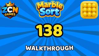 Marble Sort Level 138 Walkthrough (No Rocket) | Solution
