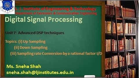 Session 31 Digital Signal Processing Sem 7 EC 20 October