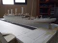 Titanic 1/250, Thompson graving dock and pump house  1/250 scale model