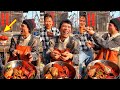 Fishermen eating seafood dinners are too delicious 666 help you stir-fry seafood to broadcast live三二
