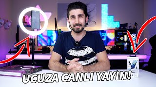 INSTAGRAM VE TİKTOK İÇİN UCUZ IŞIK VE MİKROFON! Canlı test yaptım