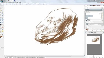 Gimp 2.8 RC1- drawing-testing 2