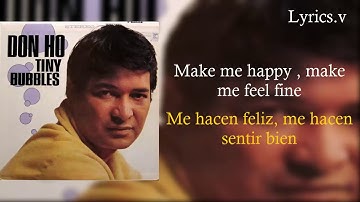 Thumbnail of Tiny Bubbles - Don Ho Lyrics Ingles Español