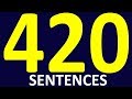 420 SENTENCES TO SPEAK ENGLISH FLUENTLY AND CORRECTLY. HOW TO LEARN ENGLISH SPEAKING EASILY
