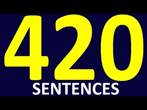 420 SENTENCES TO SPEAK ENGLISH FLUENTLY AND CORRECTLY. HOW TO LEARN ENGLISH SPEAKING EASILY