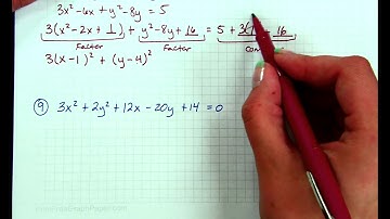 Algebra II Ch9-4 Part E - Rewriting the Equation of an Ellipse