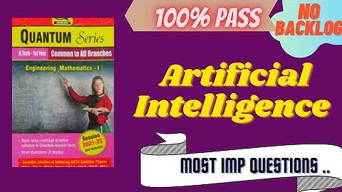 Most Important Questions of Artificial intelligence [AKTU] 😎| Unit {1,2,3,4,5} | 100% Pass 🔥#aktu