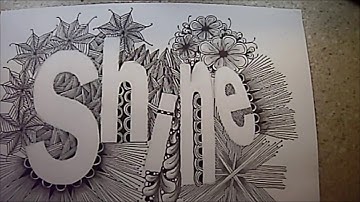 Shine Template Tangle Lesson Part 8, Shading
