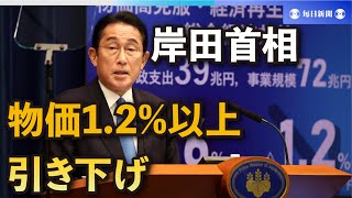 岸田首相「物価対策と景気対策を一体で」　総合経済対策決定