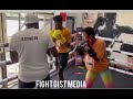 Amazing padwork boxing between two fighters