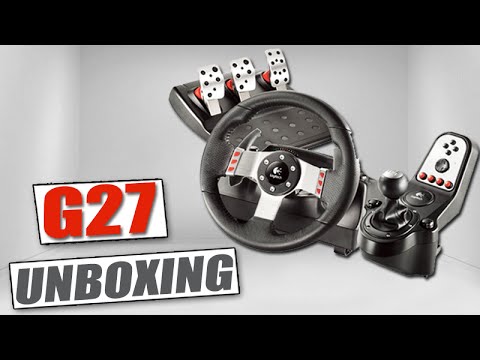 Unboxing Logitech G27 Racing Wheel Volante G 27 