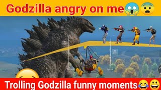 Trolling Angry Godzilla 😱🤣🤣 | PUBG MOBILE FUNNY MOMENTS